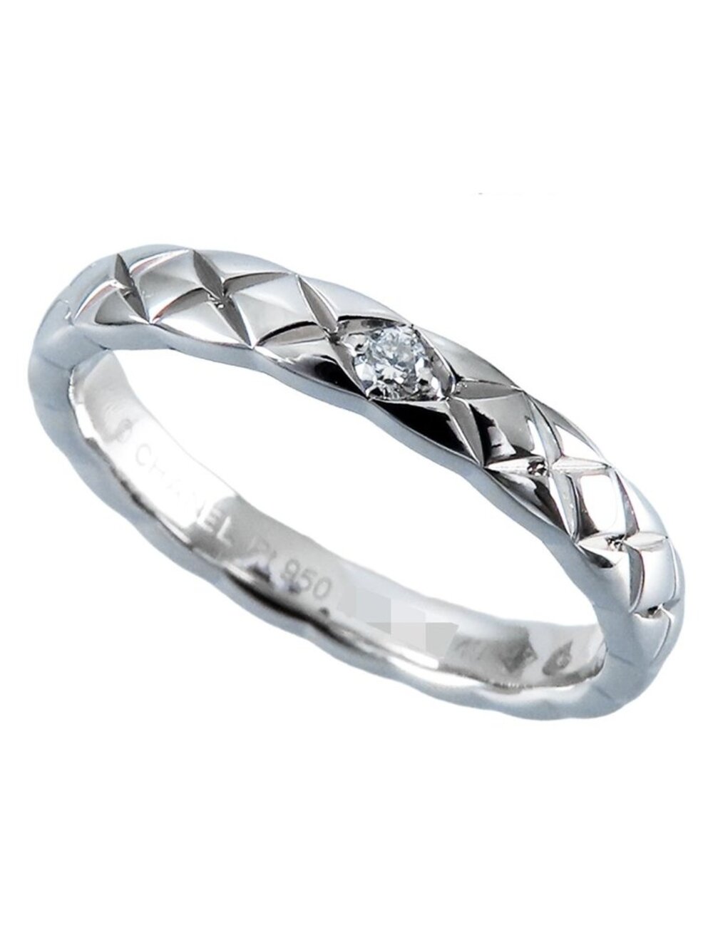 Chanel Coco Crush Ring Platinum Diamond Marriage Small Model